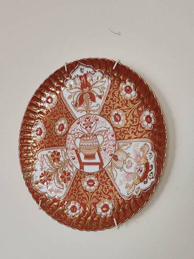 Antique 142 years old hand painted plate Copeland , England 1883