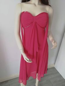 Debs pink salmon Debut dress