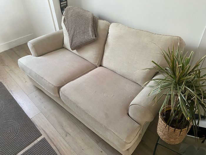 sofa and mirror