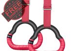 NEW SALE | Gymnastic Rings Set Childrens Home Fitness Training Equipment with Adjustable Buckle