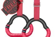 NEW SALE | Gymnastic Rings Set Childrens Home Fitness Training Equipment with Adjustable Buckle