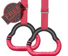 NEW SALE | Gymnastic Rings Set Childrens Home Fitness Training Equipment with Adjustable Buckle