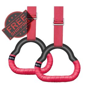 NEW SALE | Gymnastic Rings Set Childrens Home Fitness Training Equipment with Adjustable Buckle