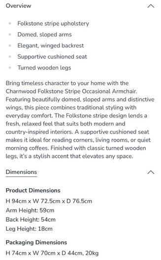Two armchairs