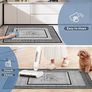 Kitchen Mat Sets Non slip Washable, 2 Pcs Kitchen Rugs and Mats, Anti Fatigue Kitchen Rug Sets for Home Decoration Office Standing Desk Image 4