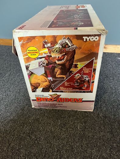 Dino Riders Tyrannosaurus Rex in box Working near complete