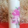 XL Mother's day Valentine's day decorative spring birthday new home summer pink flowers bouquet picture pillar gift candle Image 3