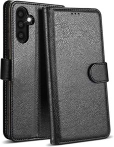 Samsung A14 Phone Case - Leather Folio Flip Kickstand Shockproof Cover Card Slots Wallet for Samsung Galaxy A14 4G / 5G Case