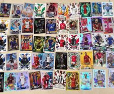 Mixture of Panini and Match Attax cards from 23/24, 24/25, 25/26 seasons