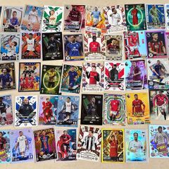 Mixture of Panini and Match Attax cards from 23/24, 24/25, 25/26 seasons