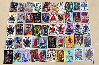Mixture of Panini and Match Attax cards from 23/24, 24/25, 25/26 seasons