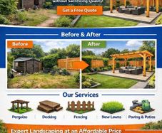 Budget landscaping and fencing