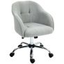 Home office chair, ergonomic desk chair with rocking function, teddy velvet look 56 x 61 x 86 cm Gray Image 2