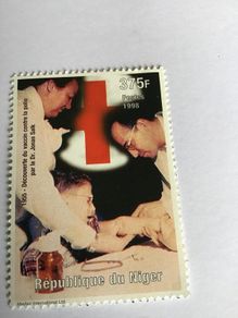 Rare stamp - 1955 - First vaccination for Polio