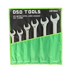 6-Piece Super Jumbo Spanners 33MM-50MM