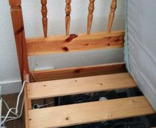 Free single solid pine bed - must go this week