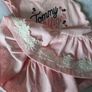 Tommy Hilfiger Baby Girl Pink Dress with Lace Trim (18 Months) Image 3