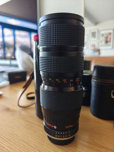 Kiron 75-205mm f/3.5 Macro Zoom Lens | Pentax K Mount | Original Case | Made in Japan