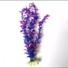 Plastic Aquarium Fish Tank Decorations Artificial Plants