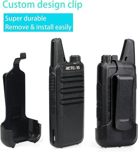 FREE SHIPPING RT622 Walkie Talkies, Rechargeable Two Way Radio PMR446, VOX, USB C, CTCSS DCS, Portable Walkie Talkie 10er set, Mini Lightweight 2 Way Radio for Adults Schools, Business (Black, 10 Pack)