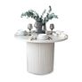 Extendable Dining Table 100 to 180cm with the metal base Image 2