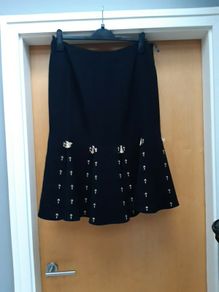 Linea Black Skirt. S.12   New- No Tag.