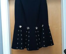 Linea Black Skirt. S.12   New- No Tag.