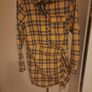BNWT Boohoo Rouched Fitted Check Shirt Dress Mustard size UK12 EU40 Postage included Image 6