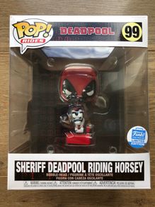 Funko Marvel: Sheriff Deadpool Riding Horsey (Funko Shop Exclusive)