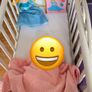 White Mothercare gliding crib Image 4