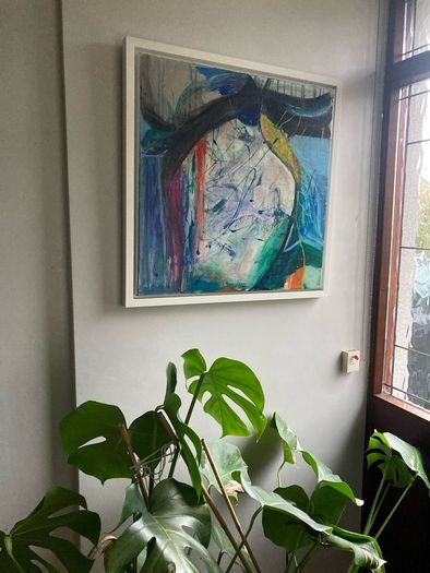 Original Abstract Painting Dublin Swimming Art Swim Art