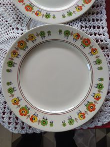 Art Deco Palissy Ware breakfast plates