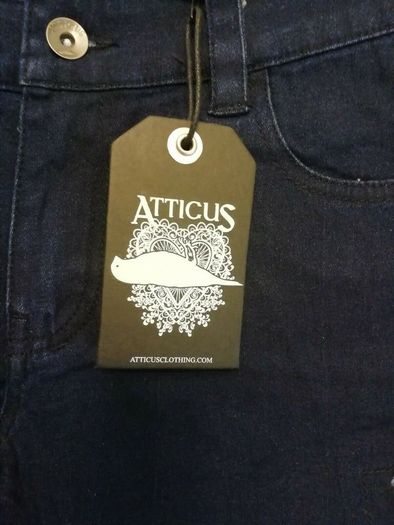 Ladies Atticus Raw Denim Dark Blue New With Tag Size 10 Waist 28 inches Payment by Paypal or Revolut