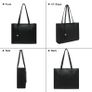 Women's Tote Bag Large Handbag Soft Leather Simple Shoulder Bag with Zipper for School Work Leisure MULTIPLE COLOURS AVAILABLE (FREE POSTAGE) Image 5