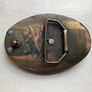 Rare Vintage 80s Country & Western Buckle belt with rotating spur's rowel Image 2