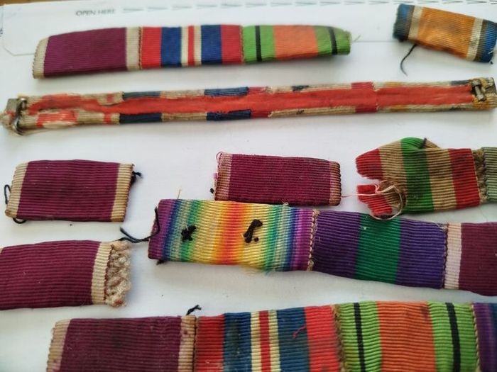 Job Lot of Vintage Military Medal Ribbon Bars (WWI & WWII Allied)