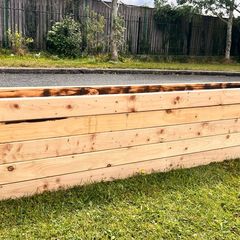 2 Meters Long Raised Garden Bed, Wooden Planter Box from 4x2"