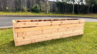 2 Meters Long Raised Garden Bed, Wooden Planter Box from 4x2"