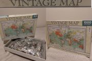 Vintage Map, 1000 Pc Jigsaw Puzzle