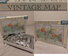 Vintage Map, 1000 Pc Jigsaw Puzzle