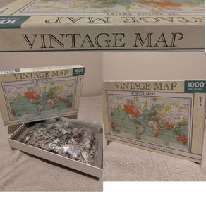 Vintage Map, 1000 Pc Jigsaw Puzzle