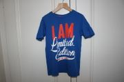 Boys Blue Logo Short Sleeve Top Age 6 - 7 Years