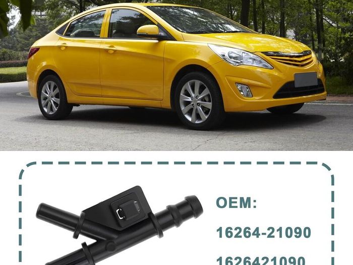 2Pcs Water-Pipe Joint Hose Water By-Pass 16264-21090 1626421090 Thermostat Housing Compatible with Toyota