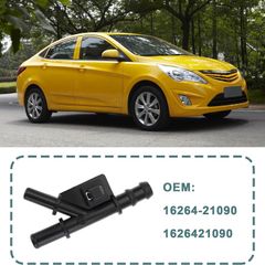 2Pcs Water-Pipe Joint Hose Water By-Pass 16264-21090 1626421090 Thermostat Housing Compatible with Toyota