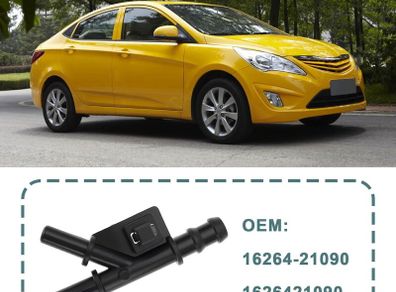 2Pcs Water-Pipe Joint Hose Water By-Pass 16264-21090 1626421090 Thermostat Housing Compatible with Toyota
