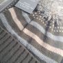Damon Chunky Stripe Hat & Scarf Set (Navy) - With Gift Box Image 3