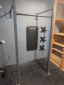 Blk Box bar exercise rack frame, wall mounted