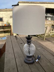 wood/glass lamp