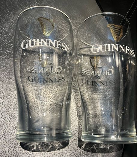 Guinness pint glasses
