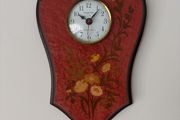 Vintage Made in Italy Wall Clock - Valentina Sorrento Ware - Swiss Quartz - Floral Marquetry